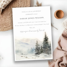 Winterschneegebiet Dusky Geburtstag