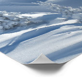 Winterschneegebiet Poster (Ecke)