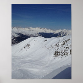 Winterschneegebirge Fotoposter Poster