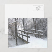 Winterschneegedeckte Bridge Post Card Postkarte (Vorne/Hinten)