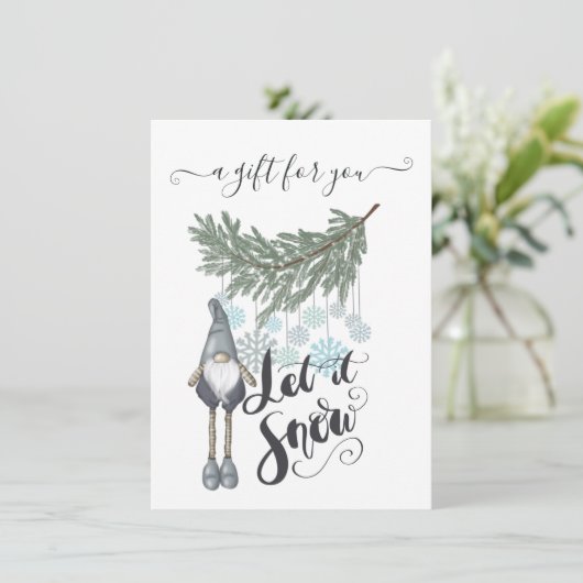 Winterschneegeschenk (Stehend Vorderseite)