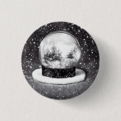 Winterschneeglobe Button (Vorderseite)