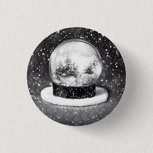 Winterschneeglobe Button (Vorderseite)