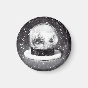 Winterschneeglobe Magnet