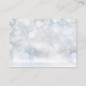 Winterschneegrün Windeln Raffle Kinderdusche Begleitkarte (Rückseite)