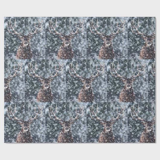 Winterschneehändler Geschenkpapier (Flach)