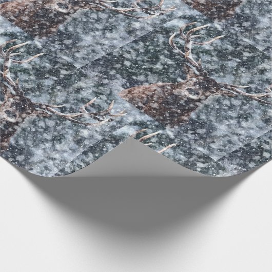 Winterschneehändler Geschenkpapier (Ecke)