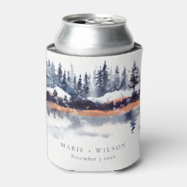 Winterschneehochzeit der Rust Navy Dosenkühler