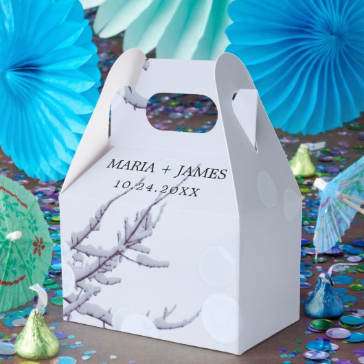 Winterschneehochzeit Geschenkschachtel (Party)