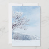 Winterschneehochzeit Save The Date (Rückseite)