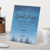 Winterschneehochzeit Sockelschild (In SItu)