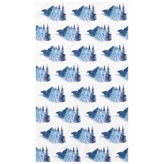 Winterschneehochzeit Tischdecke (Vorderseite)