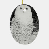 Winterschneehühner Tierwelt Feriendekoration Keramik Ornament (Hinten)