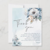 Winterschneejause Es ist kalte Außendusche Dankeskarte (Vorderseite)