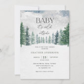 Winterschneejause Es ist kalte Außendusche Einladung (Vorderseite)