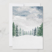 Winterschneejause Es ist kalte Außendusche Einladung (Rückseite)