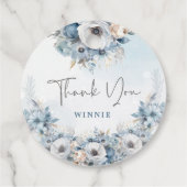 Winterschneejause Es ist kalte Außendusche Geschenkanhänger (Rückseite)