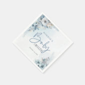 Winterschneejause Es ist kalte Außendusche Serviette (Ecke)