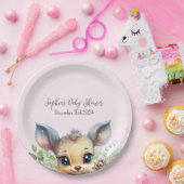 Winterschneekalte im Freien Rosa Babydusche Pappteller (Party)