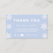 Winterschneekarte Begleitkarte (Vorderseite)