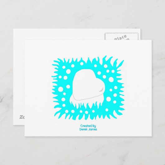 Winterschneekarte Postkarte (Vorne/Hinten)