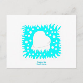 Winterschneekarte Postkarte