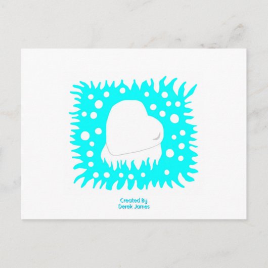 Winterschneekarte Postkarte (Vorderseite)