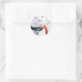 Winterschneekarten und Aufkleber (Tasche)