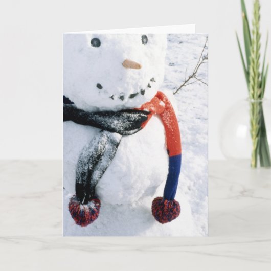 Winterschneekarten und Aufkleber Feiertagskarte (Vorderseite)