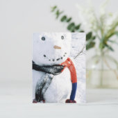 Winterschneekarten und Aufkleber Postkarte (Stehend Vorderseite)