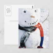 Winterschneekarten und Aufkleber Postkarte (Vorne/Hinten)