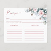 Winterschneekiefern Brautparty Rezept Karte (Vorderseite)