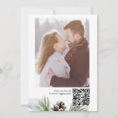 Winterschneekiefern Foto Save the Date (Rückseite)