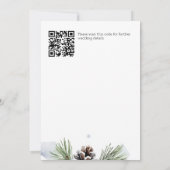 Winterschneekiefern Save the Date (Rückseite)