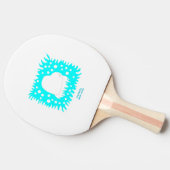 Winterschneekönig Pong Paddle Tischtennis Schläger (Seitenansicht)