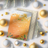 Winterschneeland Weihnachten & Neues Jahr Party Einladung