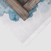 Winterschneelandschaft durch Fenster AN2 Decoupage Seidenpapier (Ausschnitt)