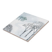 Winterschneelandschaft Fliese (Seite)