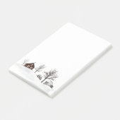 Winterschneelandschaft Post-it Klebezettel (angewinkelt)