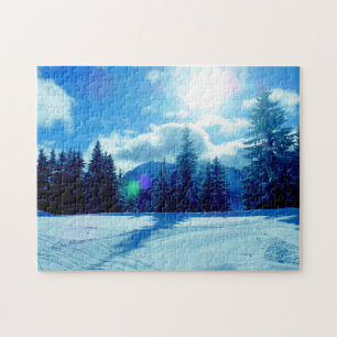 Winterschneelandschaft Puzzle