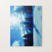 Winterschneelandschaft Puzzle (Vertikal)