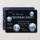 Winterschneelöcke Elegante Party Einladung (Vorne/Hinten)