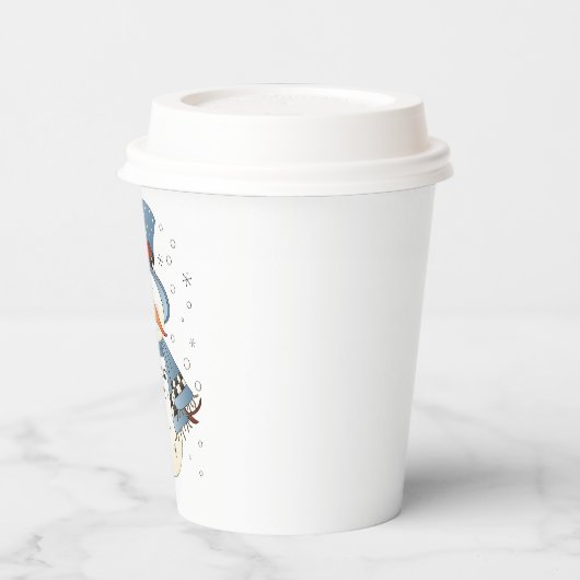 Winterschneemann-Teller für Feste aller Art Pappbecher (Links)