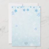 Winterschneemänner zum Geburtstag "Oh was Spaß" Einladung (Rückseite)