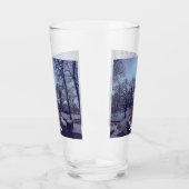 Winterschneepark im Abend Glas (Links)
