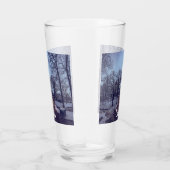 Winterschneepark im Abend Glas (Rechts)