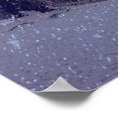 Winterschneepark im Abend Poster (Ecke)