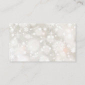 Winterschneepastellbaby Dusche Windpreispreisverlo Begleitkarte (Rückseite)