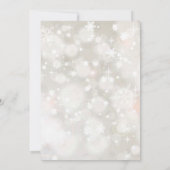 Winterschneepastellfarben Babydusche Einladung (Rückseite)