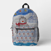 Winterschneepinguin Bedruckter Rucksack (Vorderseite)